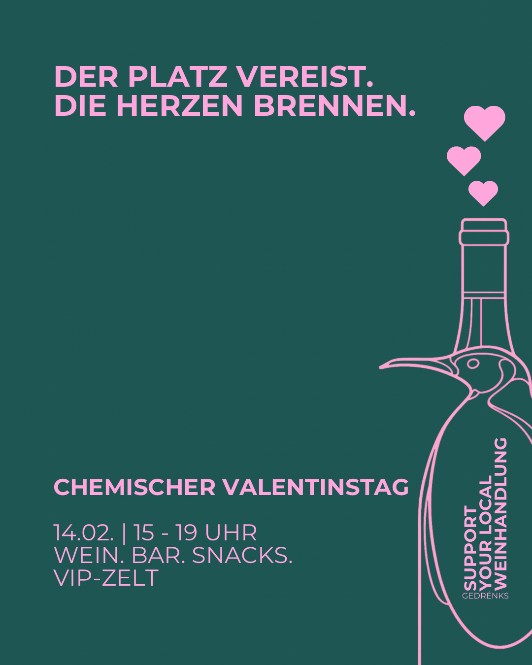 Der Platz vereist, die Herzen brennen: Tasting am Valentinstag | 14.02.2026